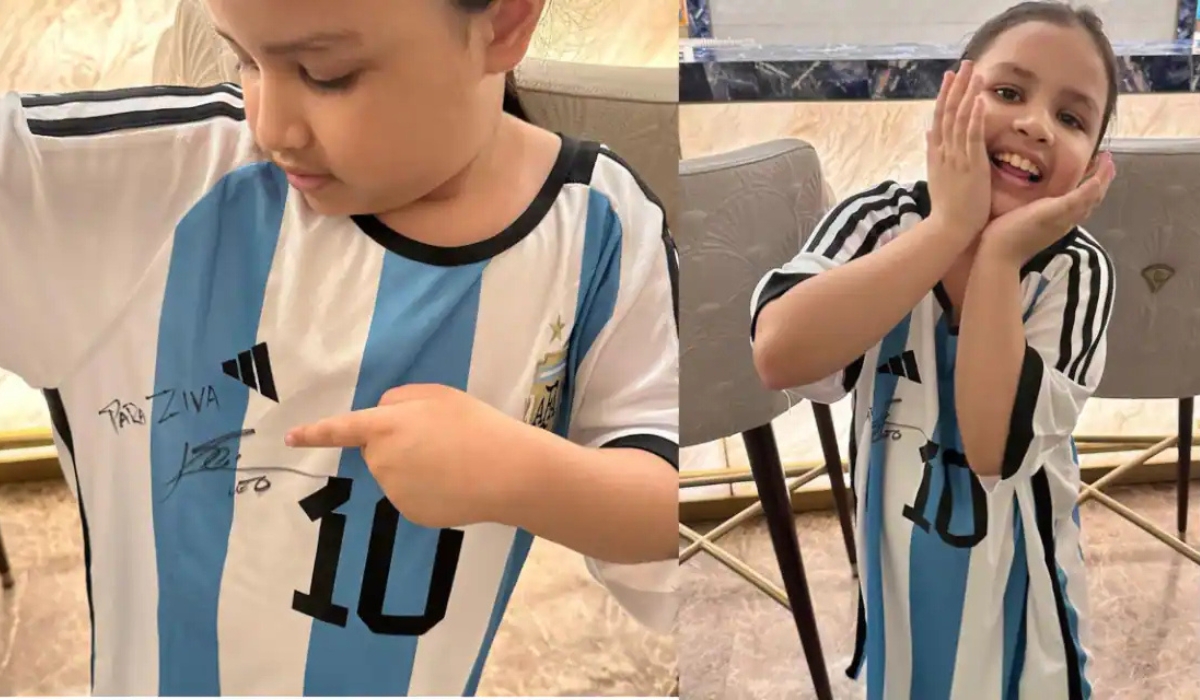 Lionel Messi Gifts to MS Dhoni's Daughter